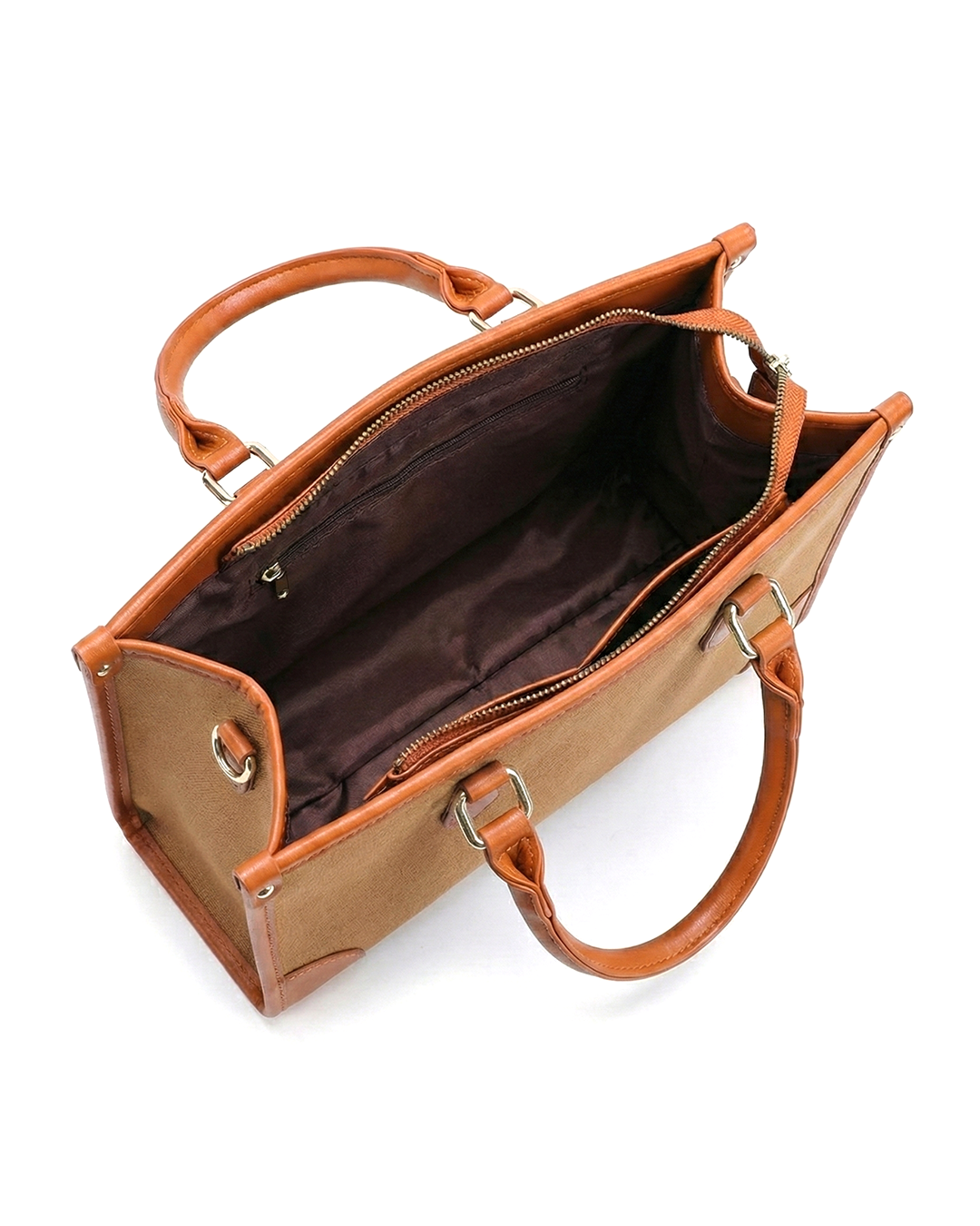 Classic CG  Contrast Trim Textured Satchel