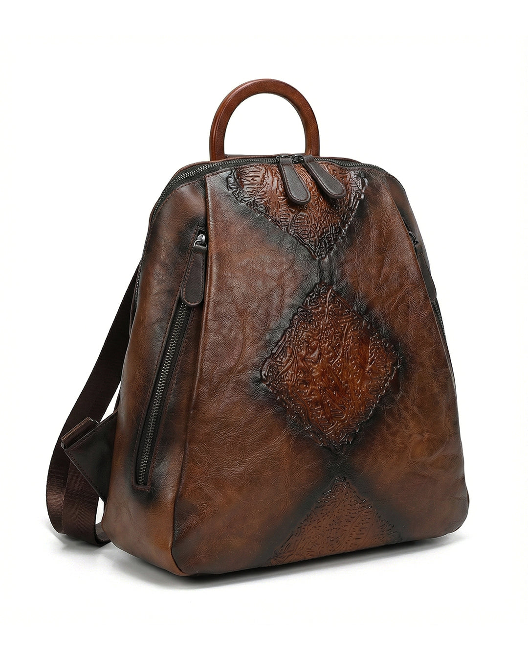 Signature Textured Embossed Artsian finish Bagpack