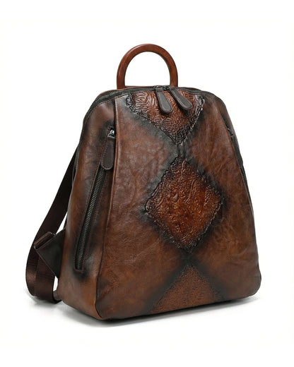 Signature Textured Embossed Artsian finish Bagpack