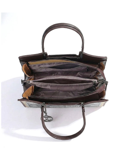 Artisanal Embroidered Aesthetic Top-Handle Bag