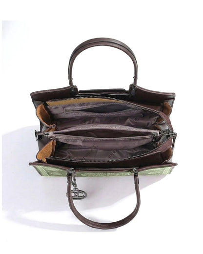 Artisanal Embroidered Aesthetic Top-Handle Bag