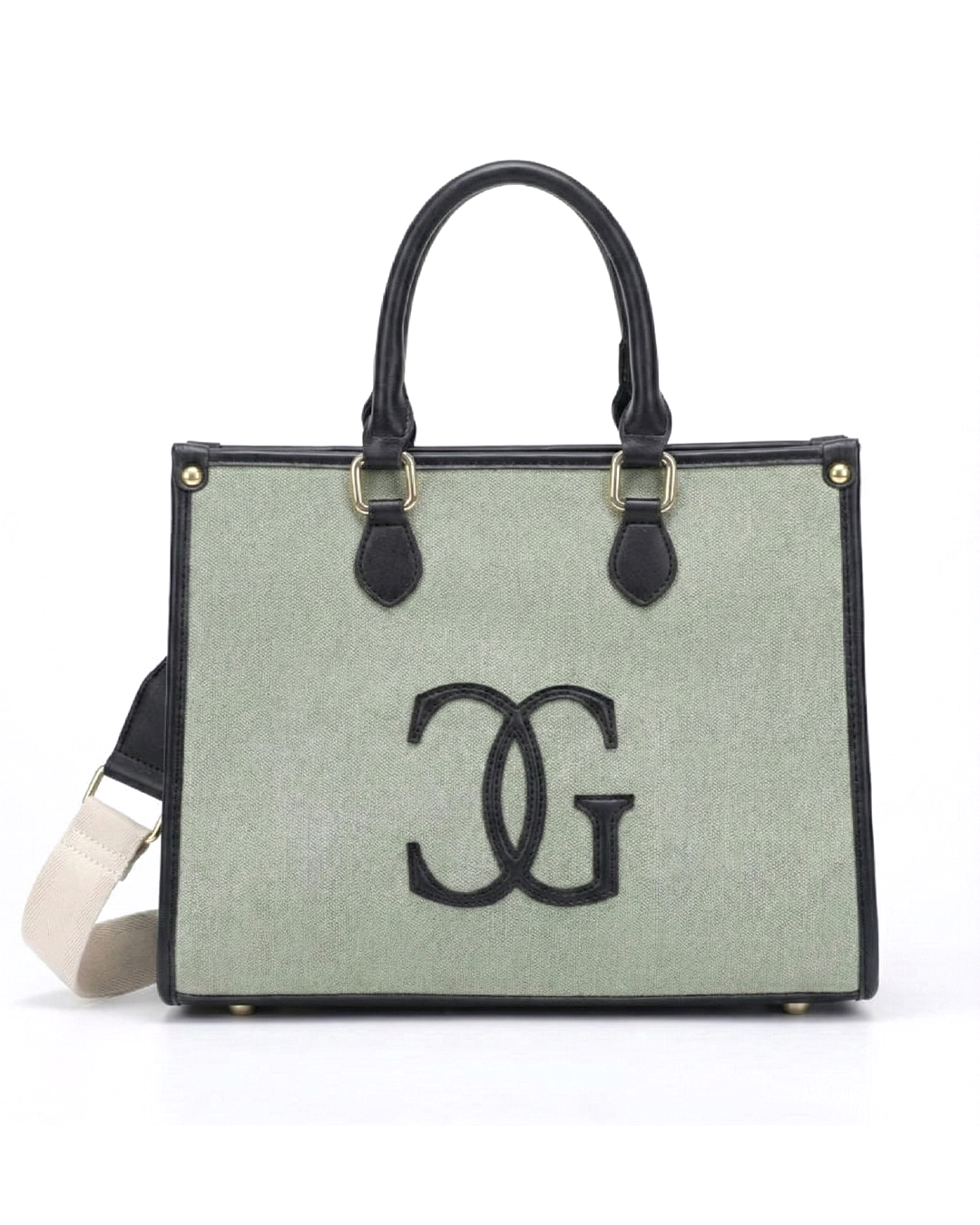 Classic CG  Contrast Trim Textured Satchel