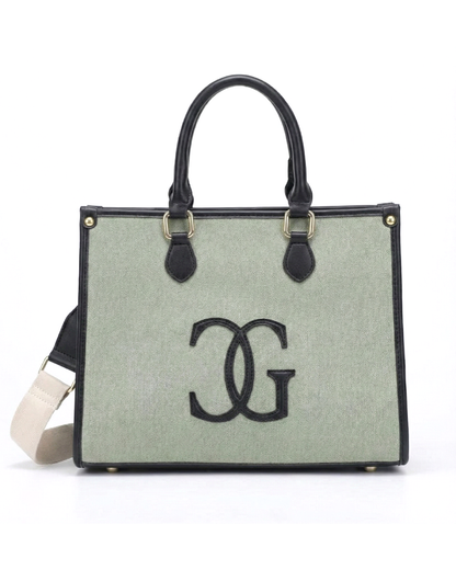 Classic CG  Contrast Trim Textured Satchel