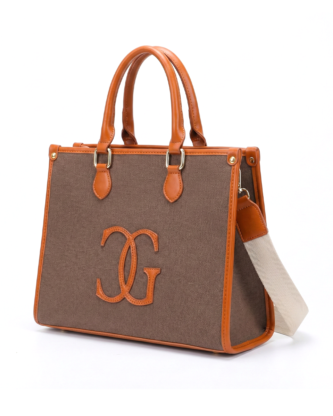Classic CG  Contrast Trim Textured Satchel