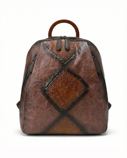 Signature Textured Embossed Artsian finish Bagpack