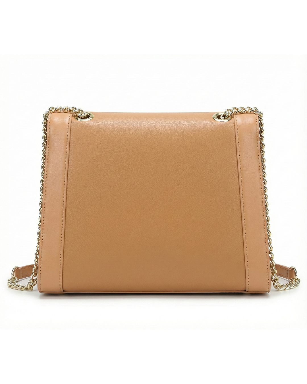 Refined Two-Texture Structured Flap Bag
