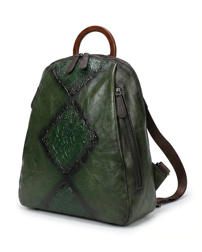 Signature Textured Embossed Artsian finish Bagpack
