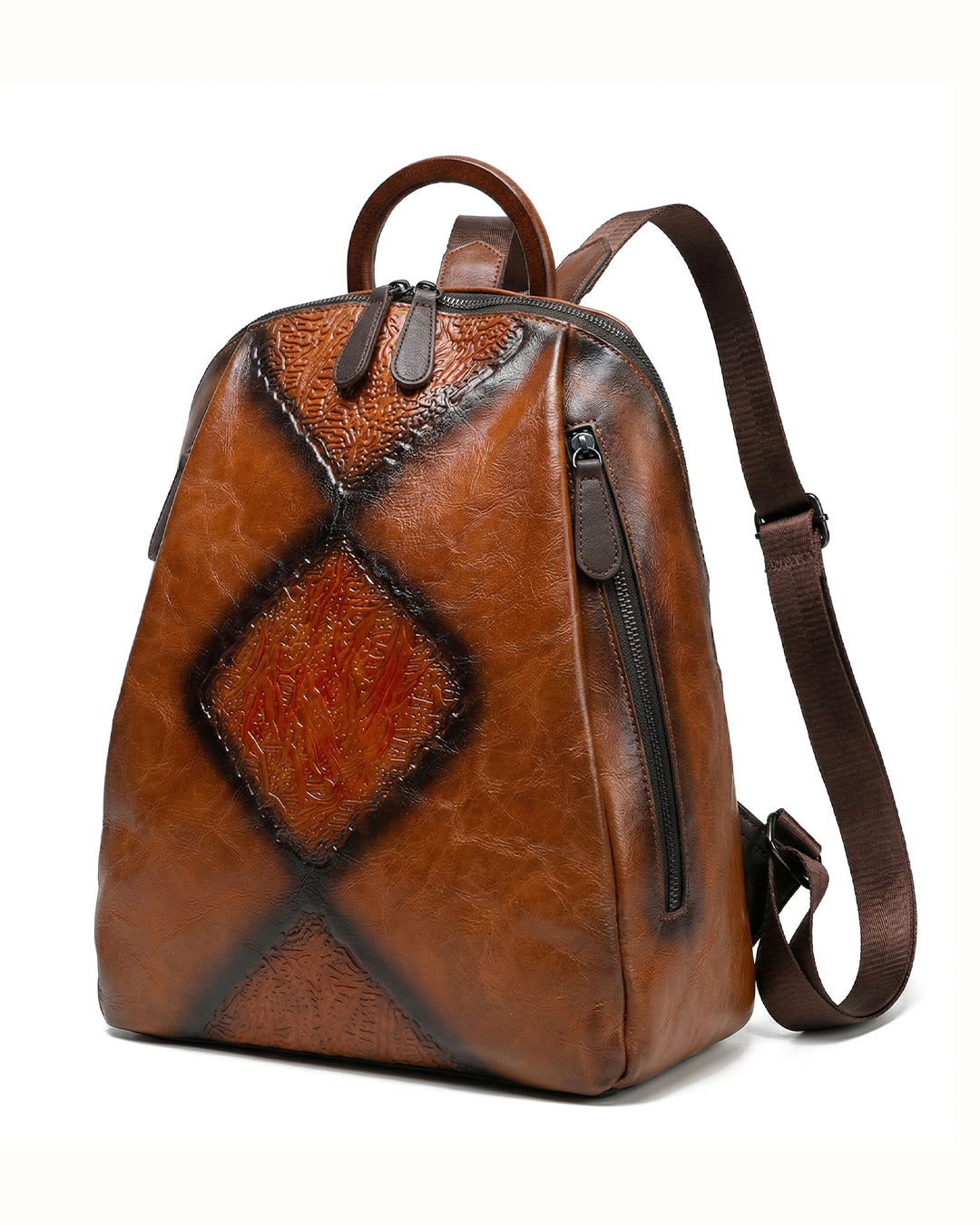 Signature Textured Embossed Artsian finish Bagpack