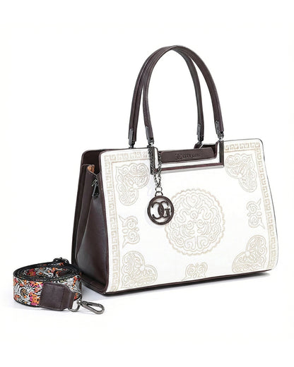 Artisanal Embroidered Aesthetic Top-Handle Bag