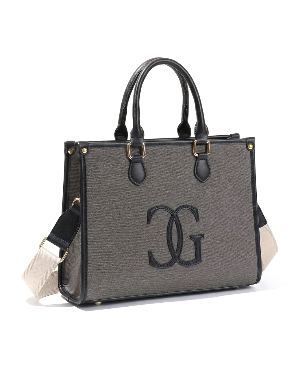 Classic CG  Contrast Trim Textured Satchel