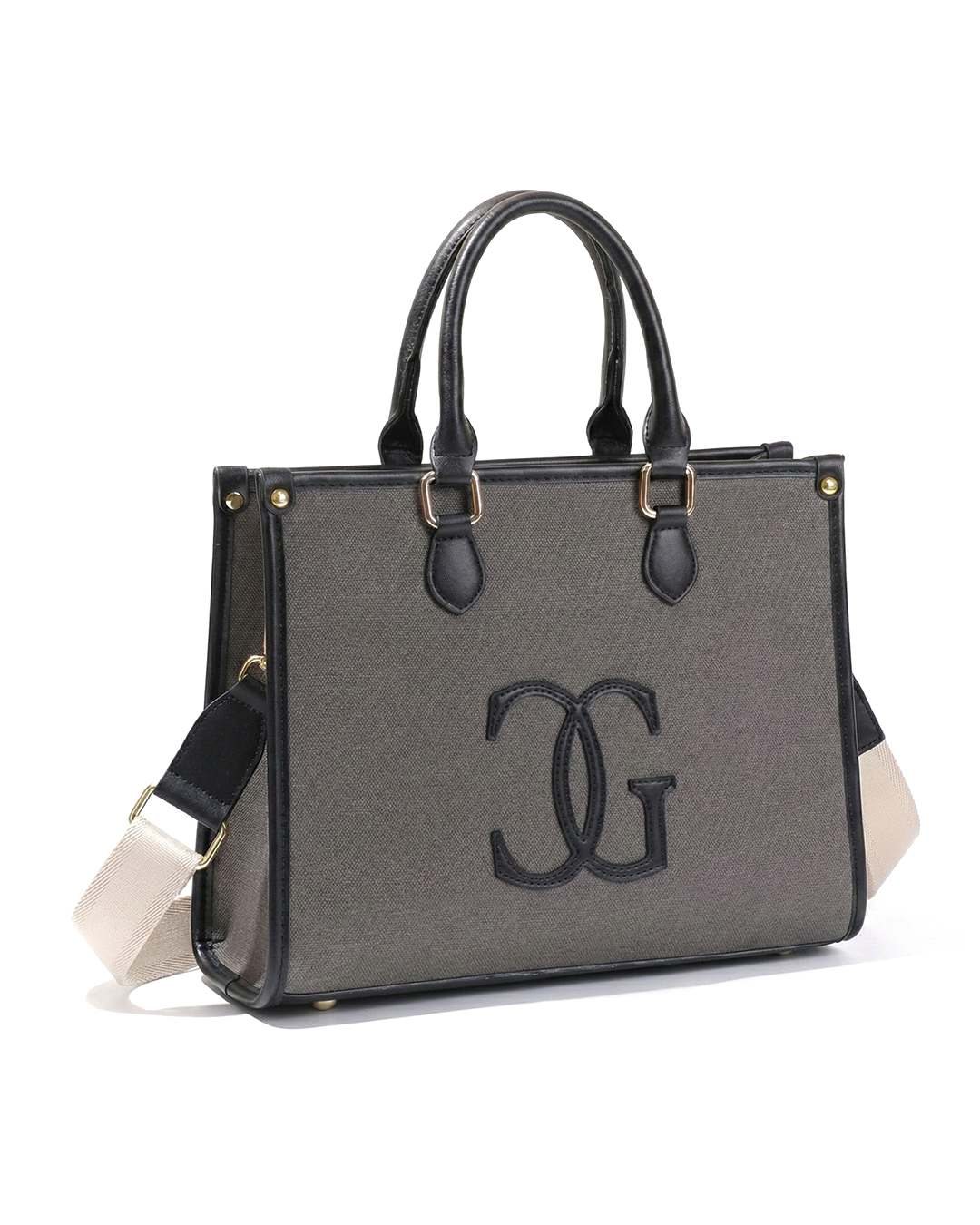 Classic CG  Contrast Trim Textured Satchel