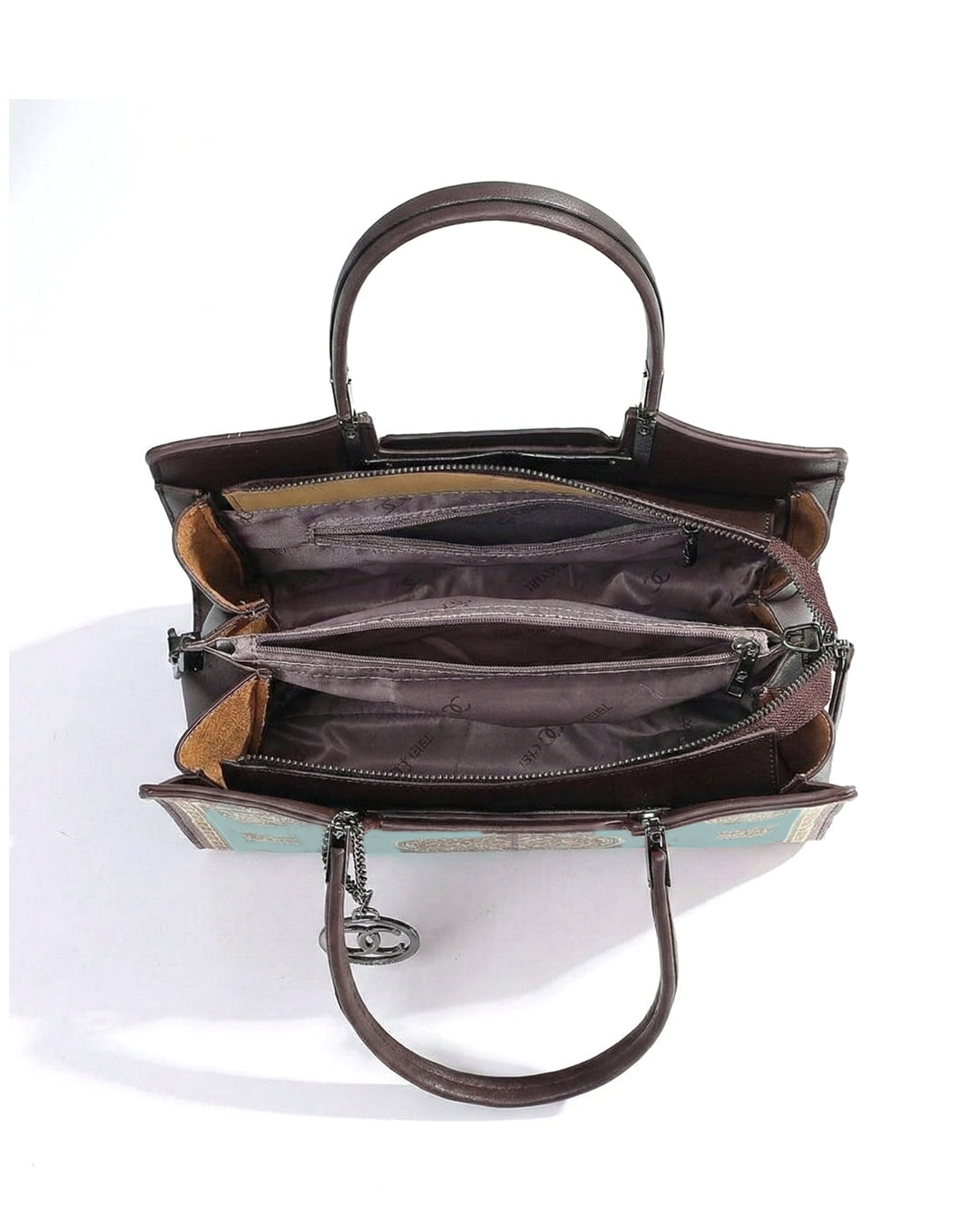 Artisanal Embroidered Aesthetic Top-Handle Bag