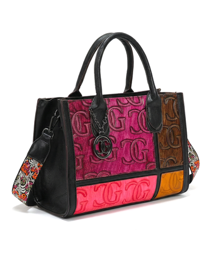 Elite Embossed CG Patchwork Bag