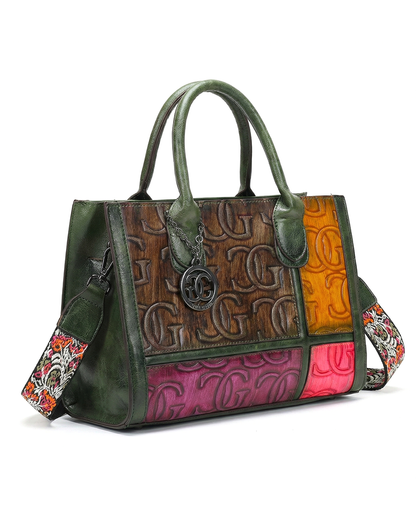 Elite Embossed CG Patchwork Bag