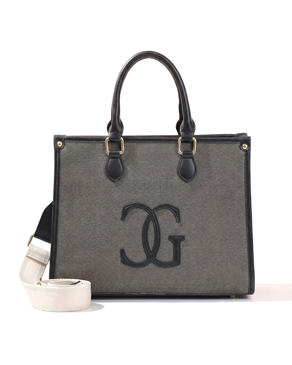 Classic CG  Contrast Trim Textured Satchel