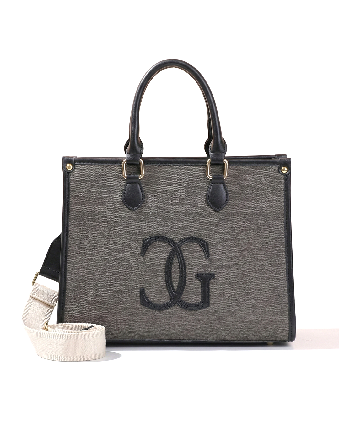 Classic CG  Contrast Trim Textured Satchel