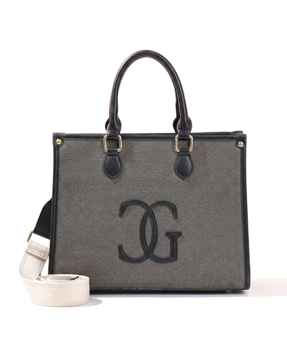 Classic CG  Contrast Trim Textured Satchel