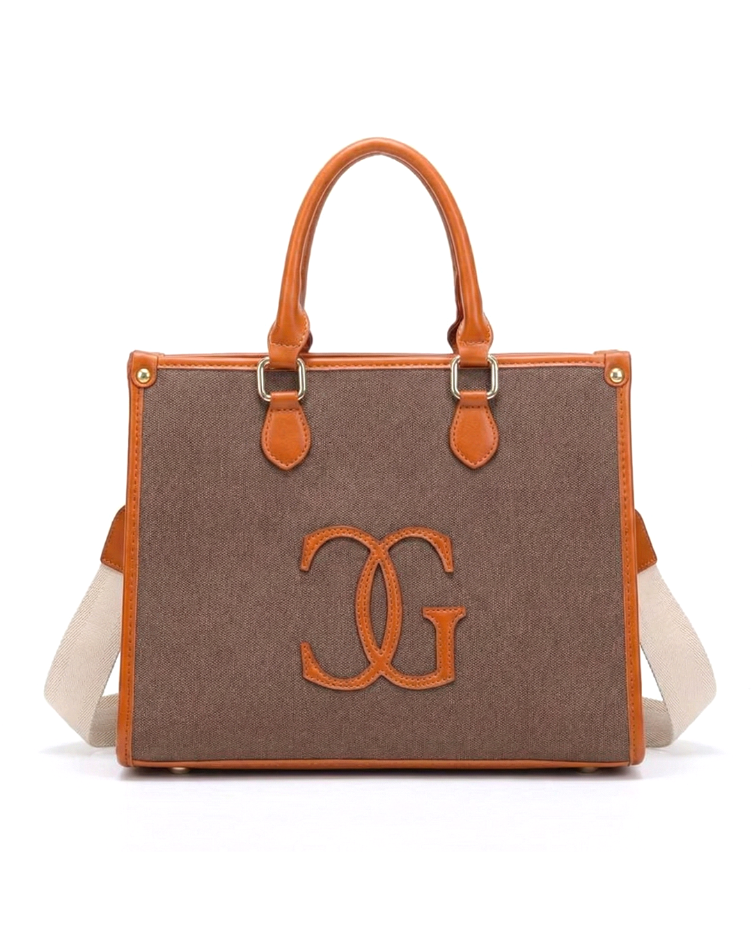Classic CG  Contrast Trim Textured Satchel