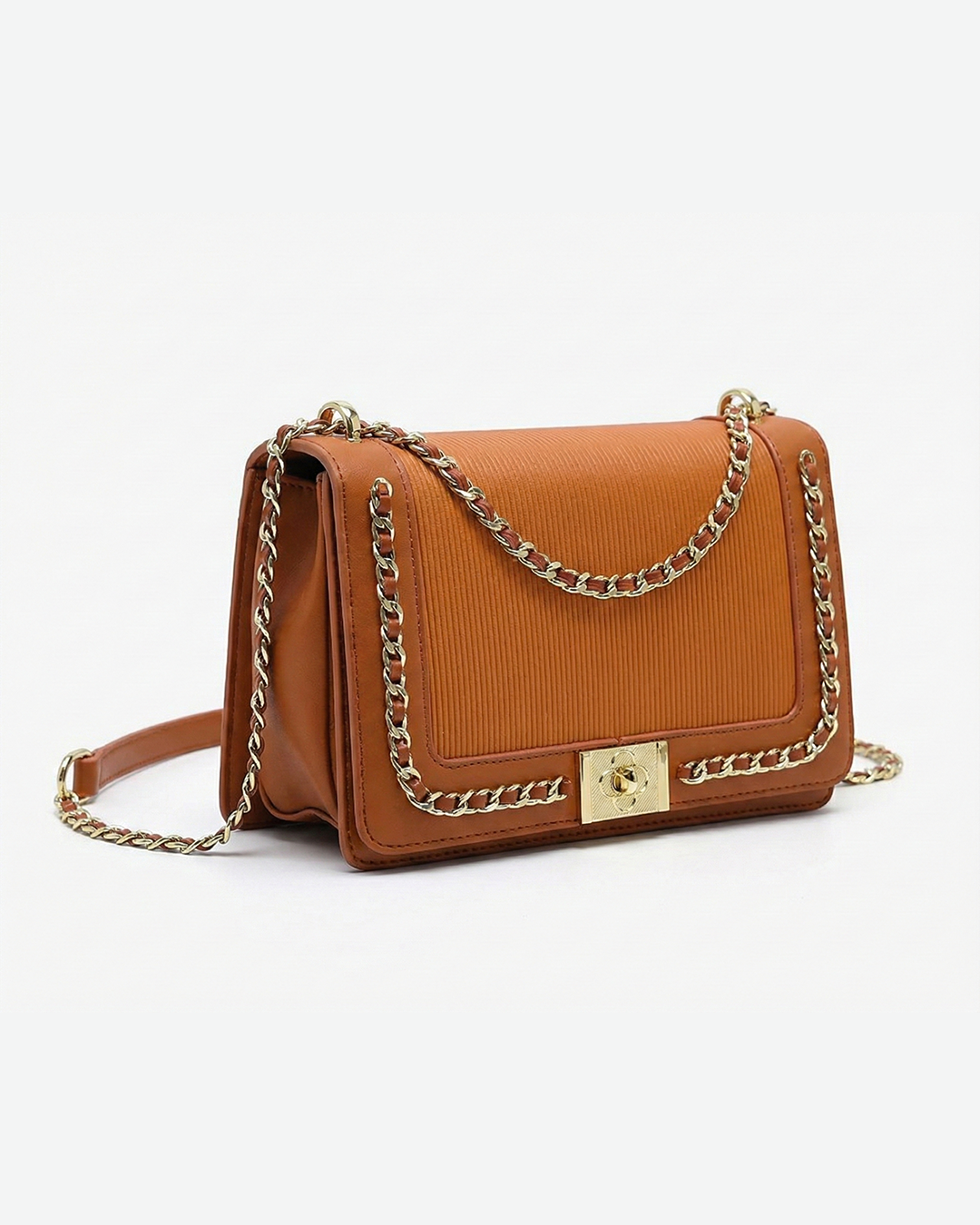 Premium Multi-Dimensional Chain Crossbody Bag