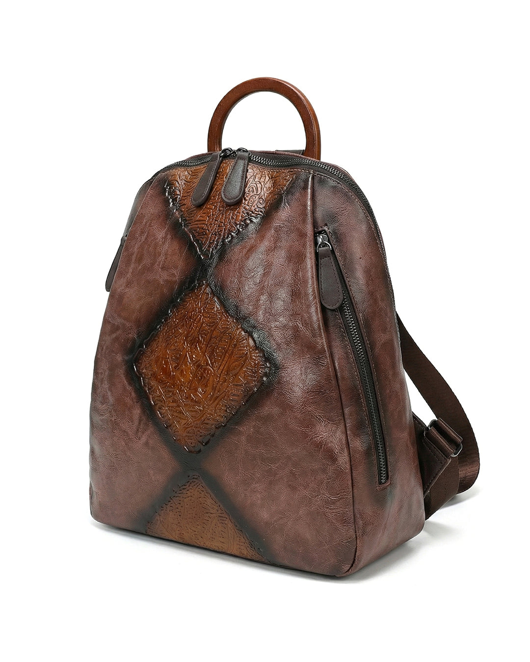Signature Textured Embossed Artsian finish Bagpack