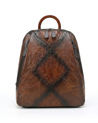 Signature Textured Embossed Artsian finish Bagpack