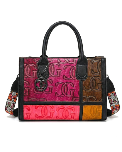 Elite Embossed CG Patchwork Bag