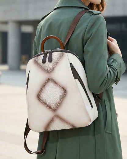 Signature Textured Embossed Artsian finish Bagpack