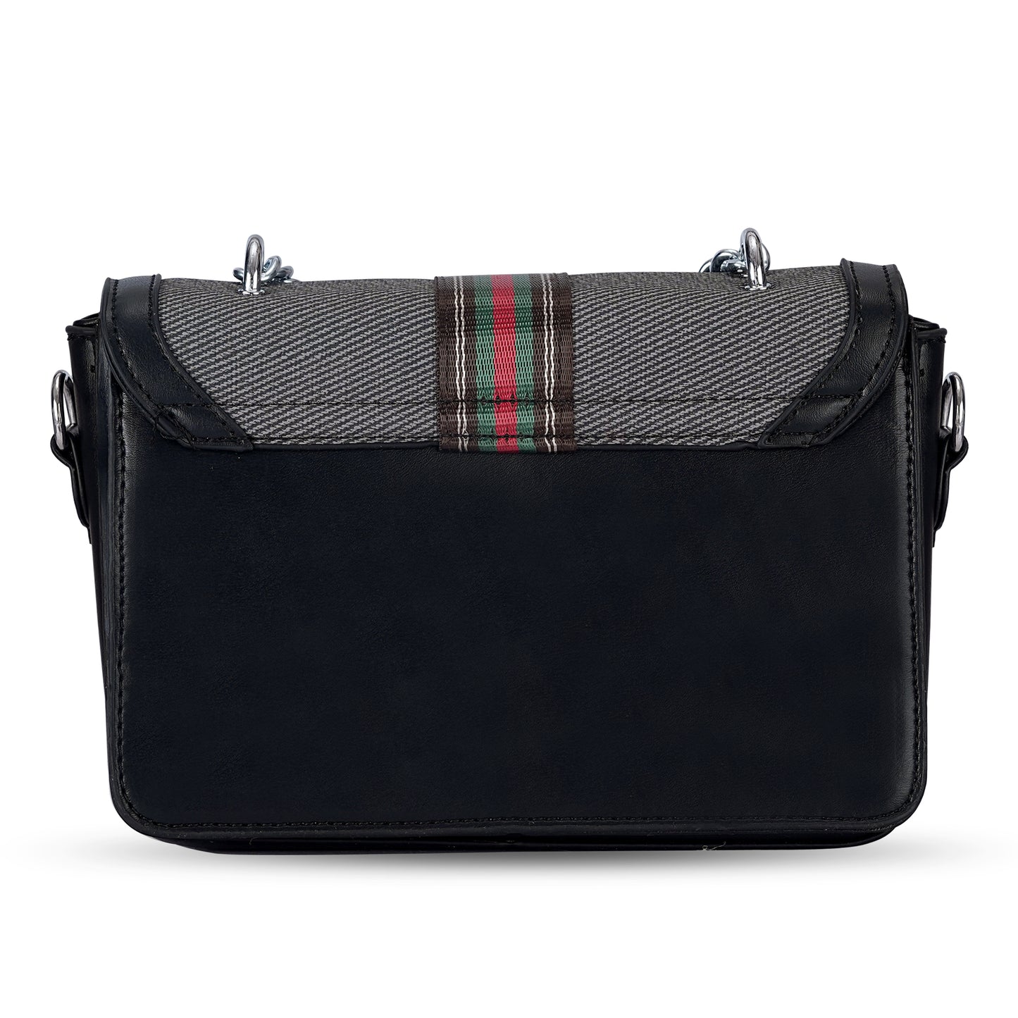 Black Colourblocked Sling Bag