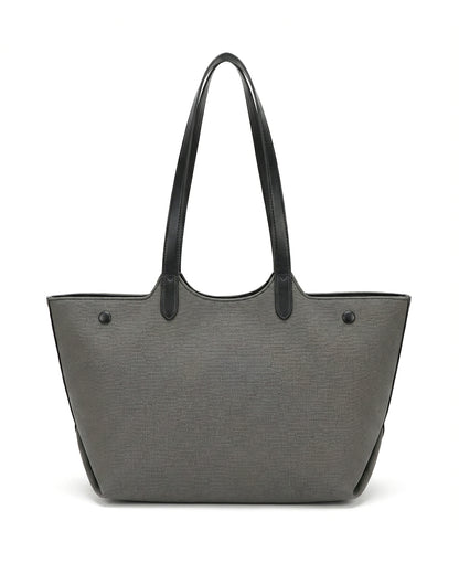 Professional Contrast Panel Tote Bag