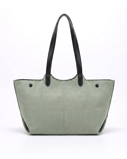 Professional Contrast Panel Tote Bag
