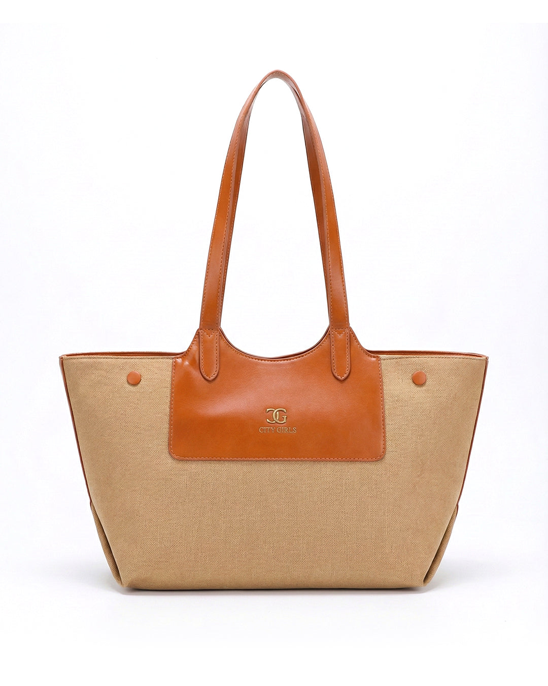 Professional Contrast Panel Tote Bag