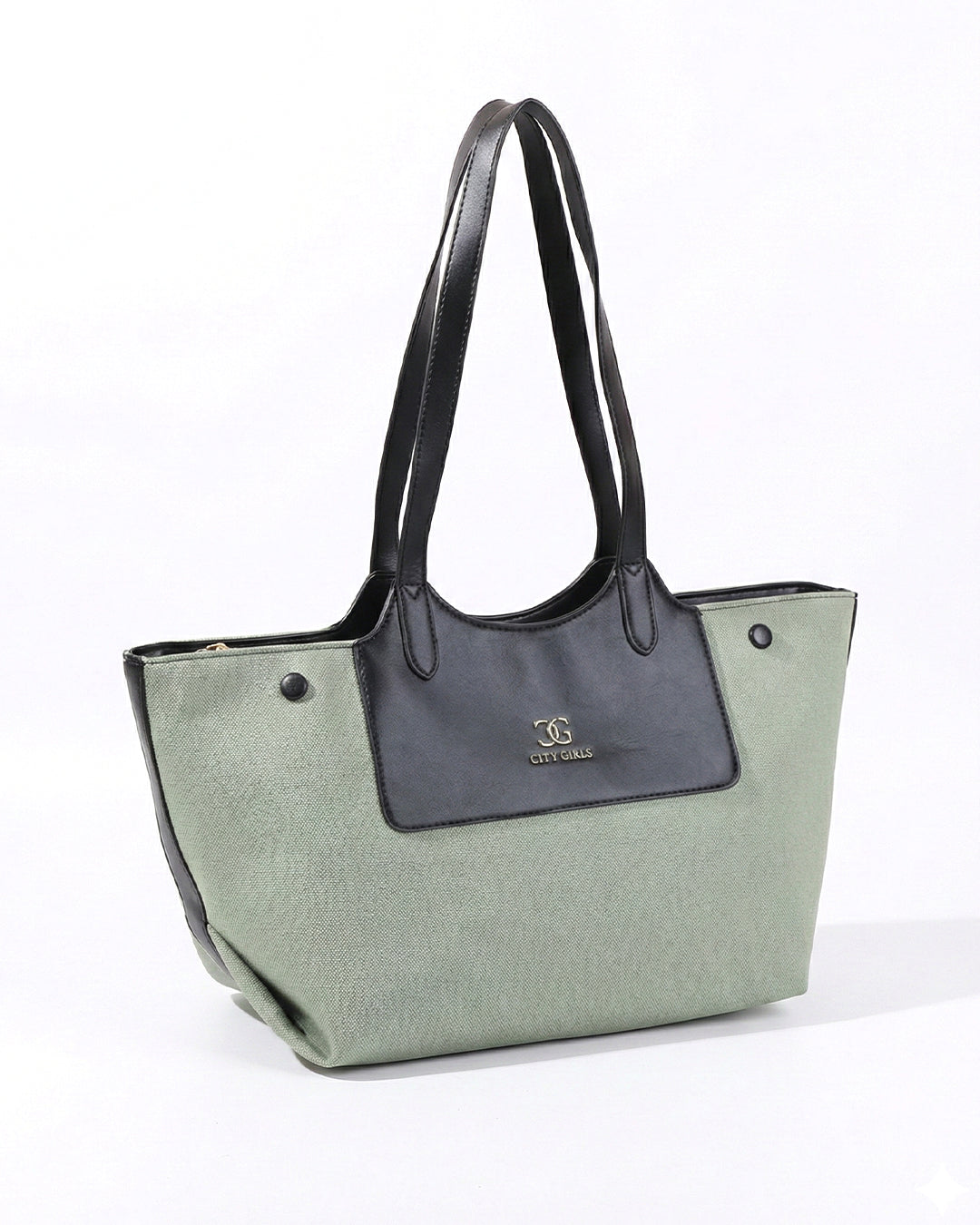 Professional Contrast Panel Tote Bag