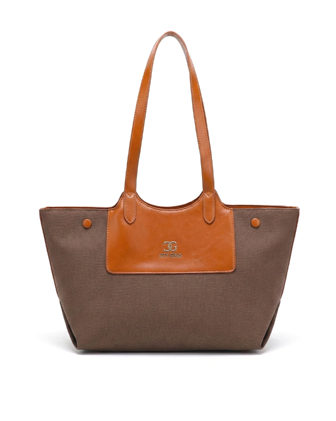 Professional Contrast Panel Tote Bag