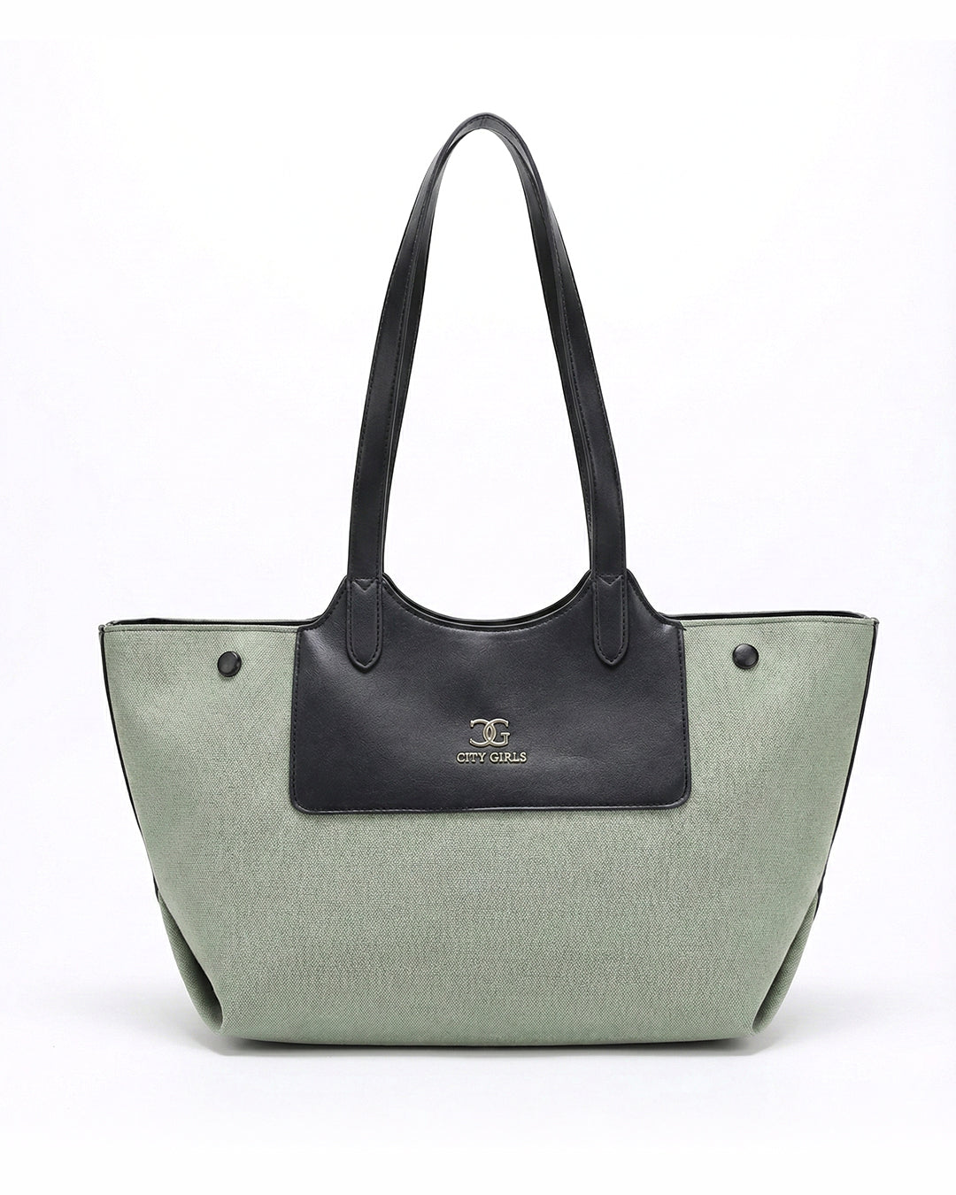 Professional Contrast Panel Tote Bag