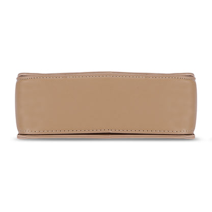 Khaki Structured Satchel Bag